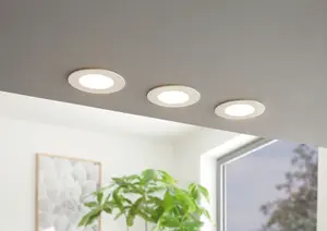 Wall Flush Ceiling Light Colour White Shade White Plastic Bulb LED 5W Included