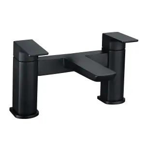 Zoia Black Basin & Bath Filler Tap Package Inc Basin & Bath Waste