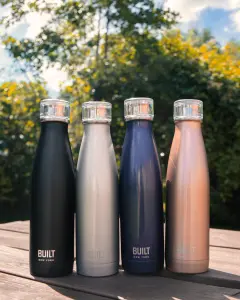 Built 500ml Double Walled Stainless Steel Water Bottle Black