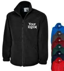 Custom Personalised Fleece Jacket By Uneek | Design With Your Logo Or Text