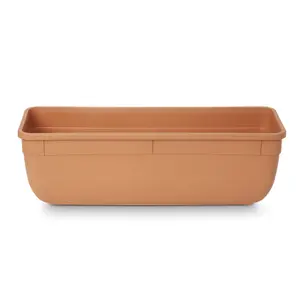 Verve Florus Brown Plastic Bell Rectangular Trough (H)15cm (W)15cm