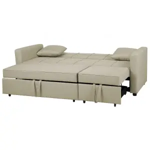 Beliani Modern Sofa Bed GLOMMA Beige