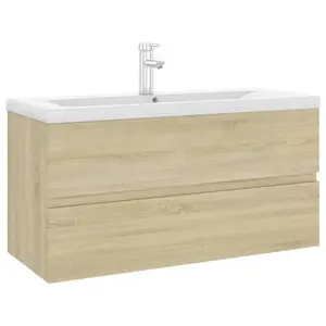 Audreigh 100mm Wall Hung Single Vanity Sonoma Oak