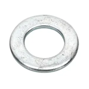 Sealey Flat Washer M20 x 37mm Form A Zinc DIN 125 - Pack of 50 Silver FWA2037