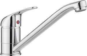 JASSFERRY Kitchen Sink Mixer Tap Caravan Monobloc Single Top Lever Swivel Spout Chrome