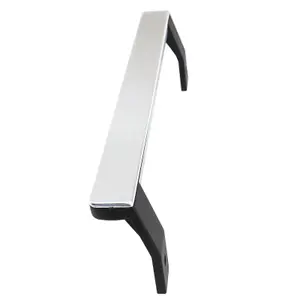 SPARES2GO Door Handle Grab Bar compatible with Beko CFP169 FFP167 Fridge Freezer 5907610700 (Silver / Black, 330mm)