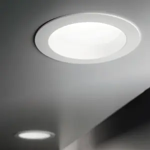 Luminosa Basic LED Light Recessed Spotlight White IP44