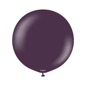 Kalisan Standard Latex Plain Balloons (Pack of 2) Plum (One Size)