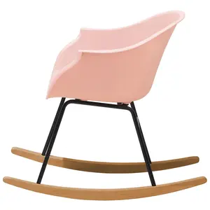 Rocking Chair HARMONY Synthetic Material Pink