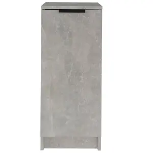 Berkfield Shoe Cabinet Concrete Grey 30x35x70 cm Engineered Wood