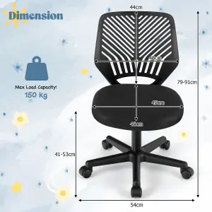 COSTWAY Kids Mesh Computer Chair Ergonomic Desk Chair