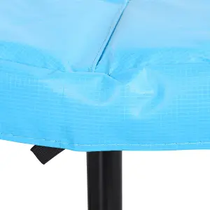 HOMCOM 40'' Mini Trampoline Adult Rebounder Jumper w/ Handle Fitness Blue