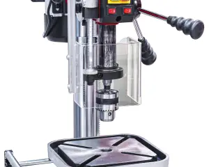 Lumberjack 16mm Bench Top Drill Press Digital Variable Speed Electric Pillar Drills 550W Motor