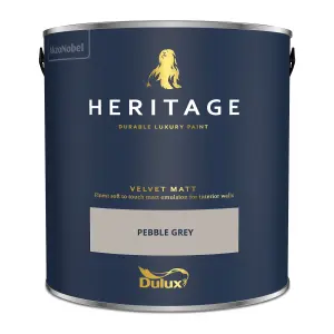 Dulux Trade Heritage Pebble Grey Velvet matt Wall paint, 2.5L