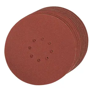 Silverline (273151) Hook & Loop Discs Punched 225mm 120 Grit Pack of 10