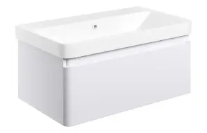 Aquarius Sophie 805MM Vanity Unit with 1TH Basin Matt White