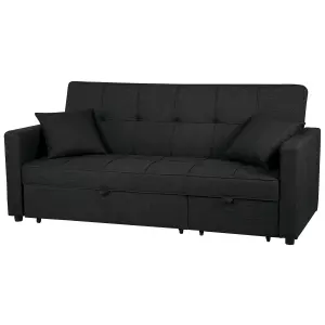 Beliani Modern Sofa Bed GLOMMA Black