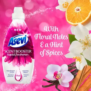 Asevi Scent Booster Liquid Laundry Freshener Pink 36 Washes 720ml (Pack of 3)