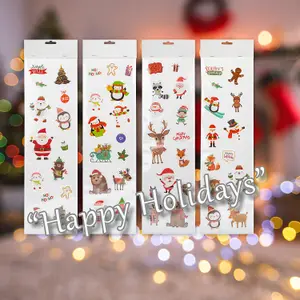 Christmas Stickers 1 x Varied Design 15cm x 55cm Christmas Themed