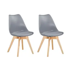 Croxley Solid Wood Dining Chair (Set of 2) Grey