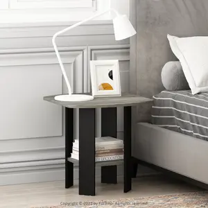 Alastair Side Table (Set of 2) Black / French Oak