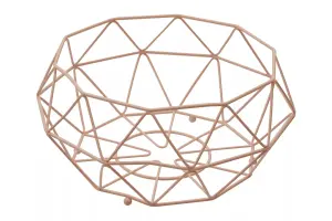 Interiors by Premier Vertex Pink Fruit Basket with Ball Feet