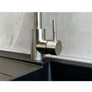 Reginox Taravo BN Single Lever Swan Neck Brushed Nickel Kitchen Mixer Tap