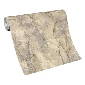 Erismann Concrete Stone Brown Wallpaper Modern Textured Paste The Wall