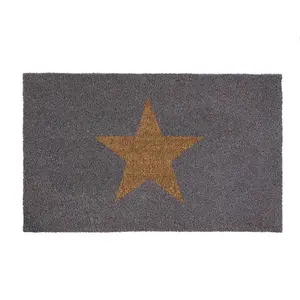 Inverse Star Coir Doormat