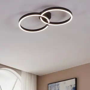 Eglo Amandolo Black LED Ceiling Light