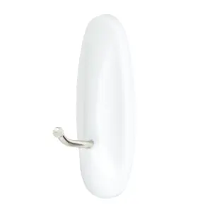 3M Command Medium White Wire hook (Holds)1.3kg, Pack of 2