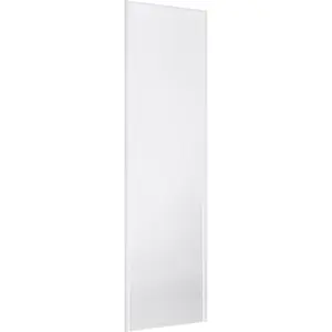 Form Valla White Single panel Sliding wardrobe door (H) 2500mm x (W) 622mm