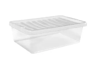 simpa 32L Plastic Storage Boxes - Set of 5