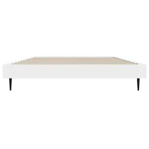 Berkfield Bed Frame White 90x200 cm Engineered Wood