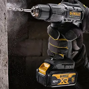 Dewalt DCD100P2T Black 18v XR Brushless Compact Combi Hammer Drill + 25PC Set