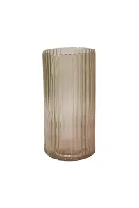 Daphne Ribbed Vase Apricot H38CM D19CM