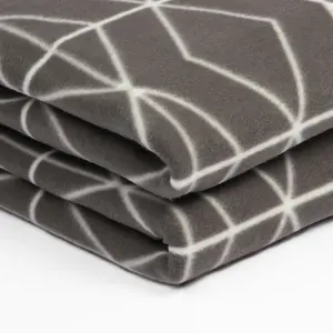 Soft Geo Print Polar Fleece Throw