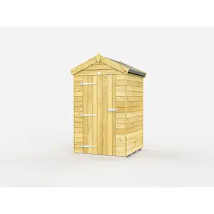 DIY Sheds 4x4 Apex Shed - Single Door Without Windows