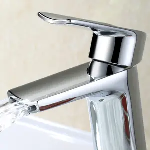 Nes Home Wilpa Bathroom Waterfall Basin Mixer Tap & Waste Chrome