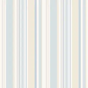 Galerie Simply Stripes 3 Blue Step Stripe Smooth Wallpaper