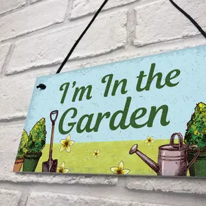 Red Ocean Novelty Garden Hanging Signs And Plaques Backyard Allotment Garden Shed Sign Gifts For Him Her