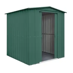 6 x 8 Apex Metal Garden Shed - Heritage Green (6ft x 8ft / 6' x 8' / 1.8m x 2.5m)