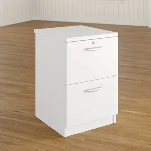 2 Drawer Filing Cabinet White