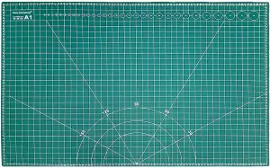 A1 Cutting Mat Self Healing Slip-Resistant Arts & Crafts Grid Design - 900x600mm