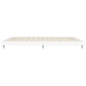 Berkfield Bed Frame White 200x200 cm Engineered Wood