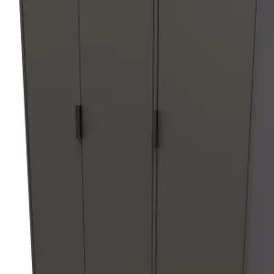 Fuji 3 Door Wardrobe in Graphite (Ready Assembled)