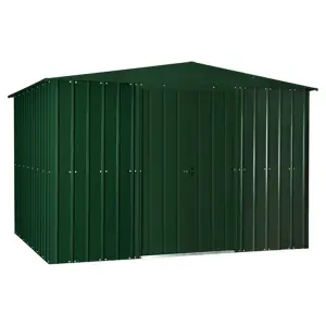 10 x 8 Apex Metal Garden Shed - Heritage Green (10ft x 8ft / 10' x 8' / 3.1m x 2.5m)