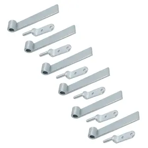 HD Strap Tailgate Straight Hinge 160mm Long + 12.5mm Bolt On Gudgeon Pin 6pk