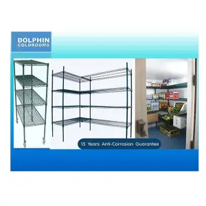 AirTech-UK Industrial Shelving Unit 355mm x 760mm for Cold Room Kitchen Food Storage