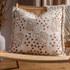 Yard Hara Woven Fringed Feather Filled Cushion